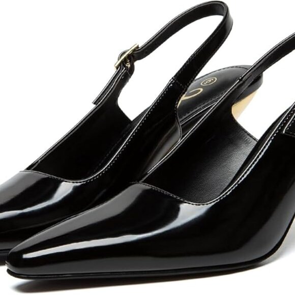 Athlefit Women's High Stiletto Slingback Heels - Picture 3 of 6